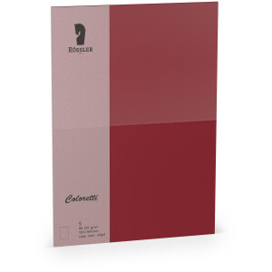 Coloretti-5er Pack Karten B6 hd-pl 225g/m², Rosso