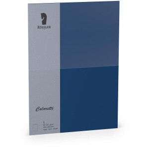 Coloretti-5er Pack Karten B6 hd-pl 225g/m², Jeans