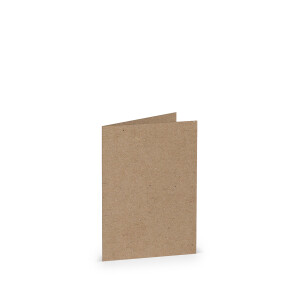 Paperado-5er Pack Karten DIN A7hd, Kraft