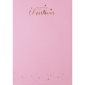 Design-W-Blatt DIN A4- Merry christmas  -Rose/HF...