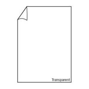 Fine Paper - Blatt DIN A4, Transparent, Wei&szlig;