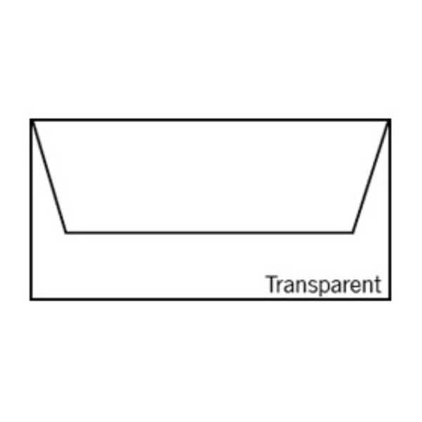 Fine Paper - Briefumschlag DL, Transparent,  Hochweiß