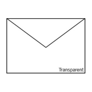 Fine Paper - Briefumschlag DIN C5, Transparent, Weiß