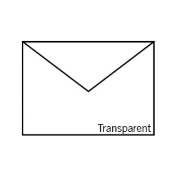 Fine Paper - Briefumschlag B6, Transparent, Hochweiß