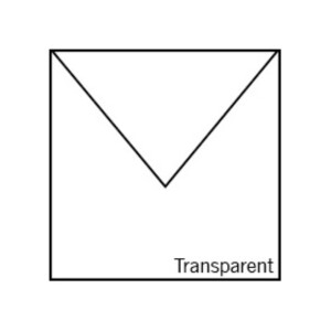 Fine Paper - Briefumschlag 164x164 , Transparent,...
