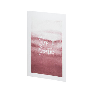 Art Print A4 - Stop and Breathe..,Druck, 240 g/m²
