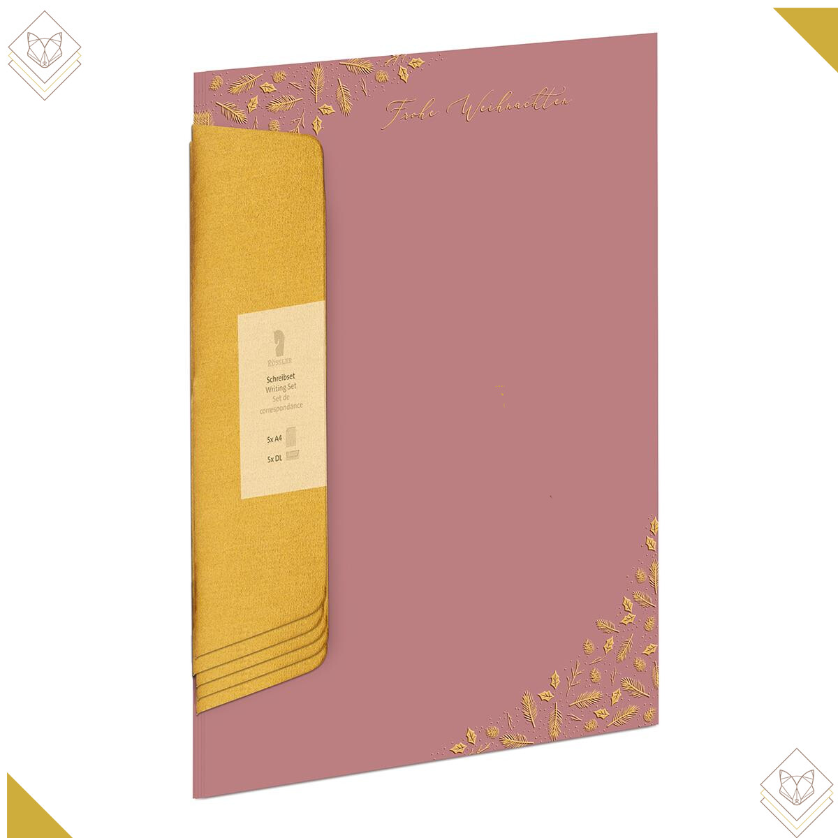 W-Design-Pack 5/5 A4/DL, Frohe Weihn. Hort./ HF...