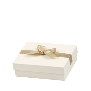 Luxe, Vanilla/Gold  - Box 140x190x60 mm, m. Schleife