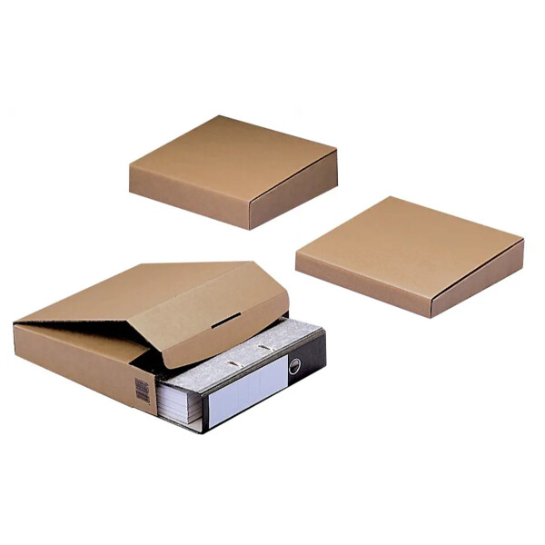 ColomPac® Ordner-Versandverpackung mit Steckverschluss braun 322x288x-50